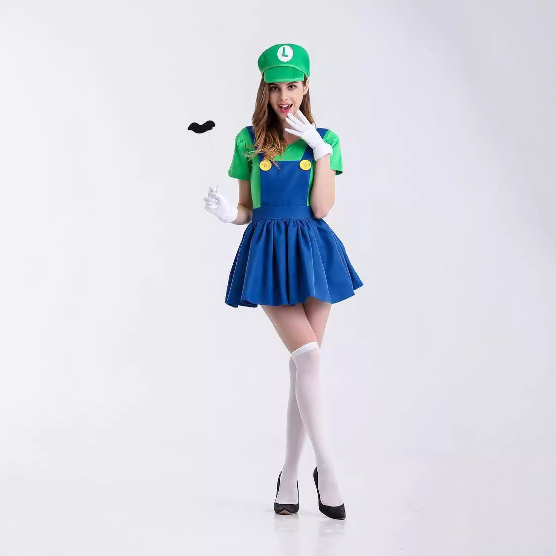 Mario Anime Game Costume Role Play Super Mario Halloween Costume Cosplay Outfit