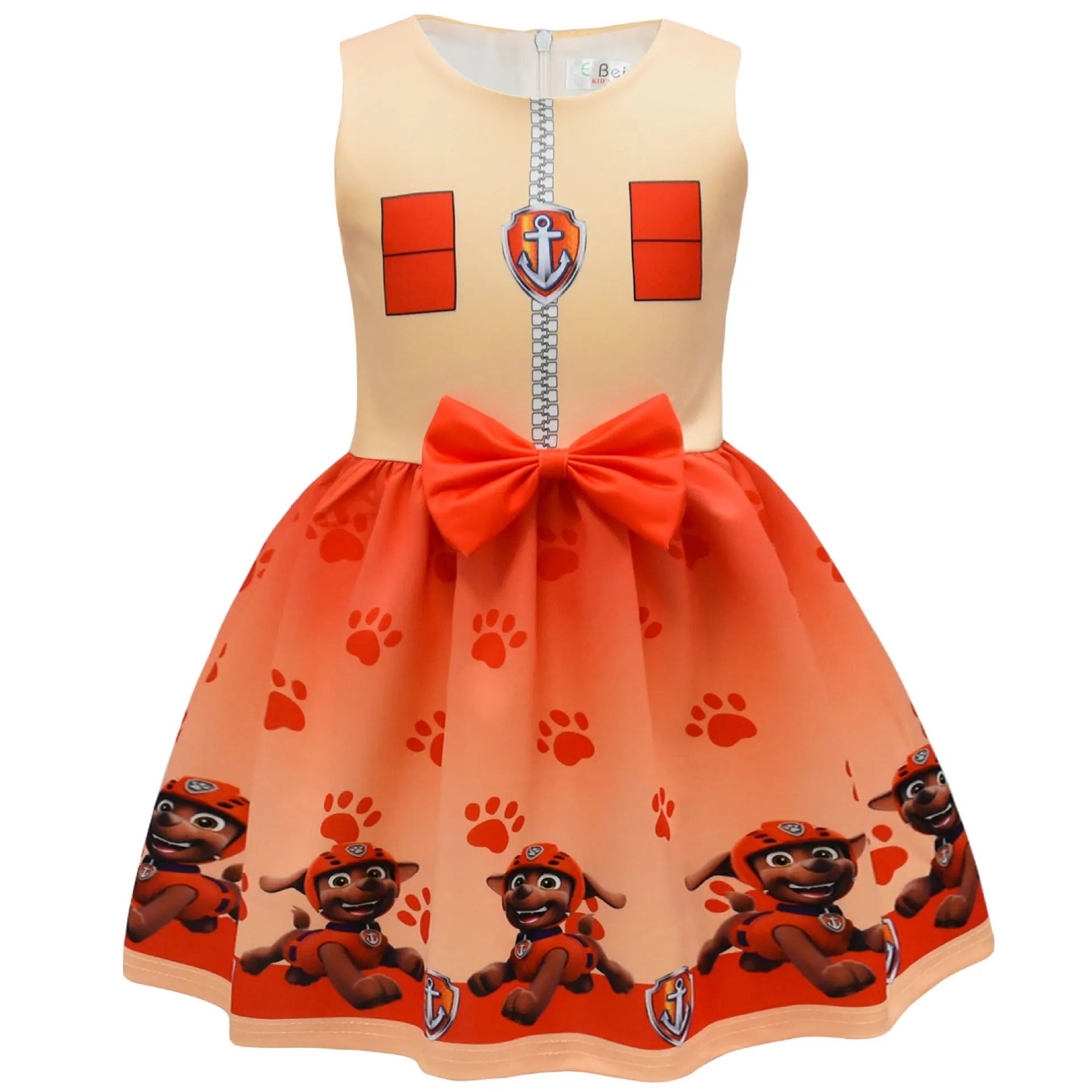 Halloween Cosplay Dress with Cape and Mask for Kids Costume Party