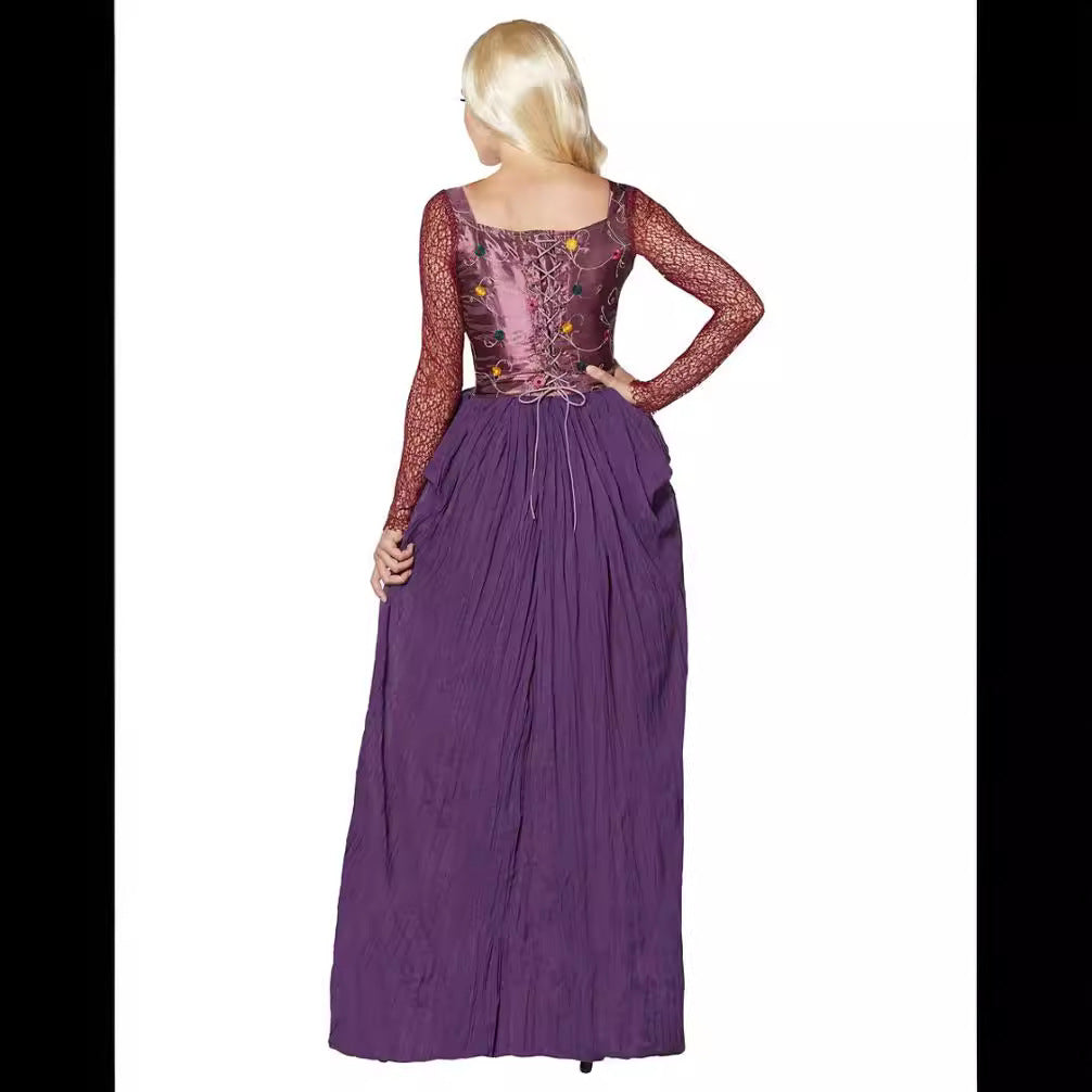 Halloween Costume New Cosplay Witchy Madness Fred Dress Medieval Princess Long Dress Performance Costume