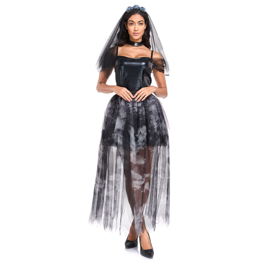 Halloween Cosplay Costume Vampire Bride Dress Vampire Costume Cosplay Outfit Halloween Performance Costume