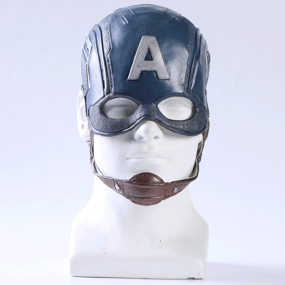 Captain America Cap Latex Simulation Cos Mask