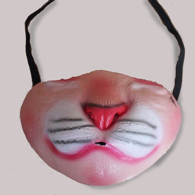 Funny Adult Party Mask Latex Clown Cosplay Half Face Horrible Scary Masks Masquerade Halloween Party Decor Halloween