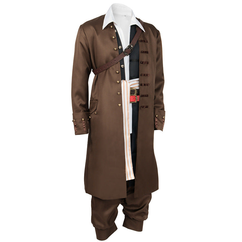 Copy of Cosplay costume Caribbean pirate long sleeved wig pants performance costume cosplay costume