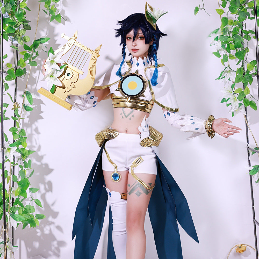 Genshin Impact Wendi Costume Costume Monde Fengshen Babatos Game Animation Cosplay Costume Complete Set