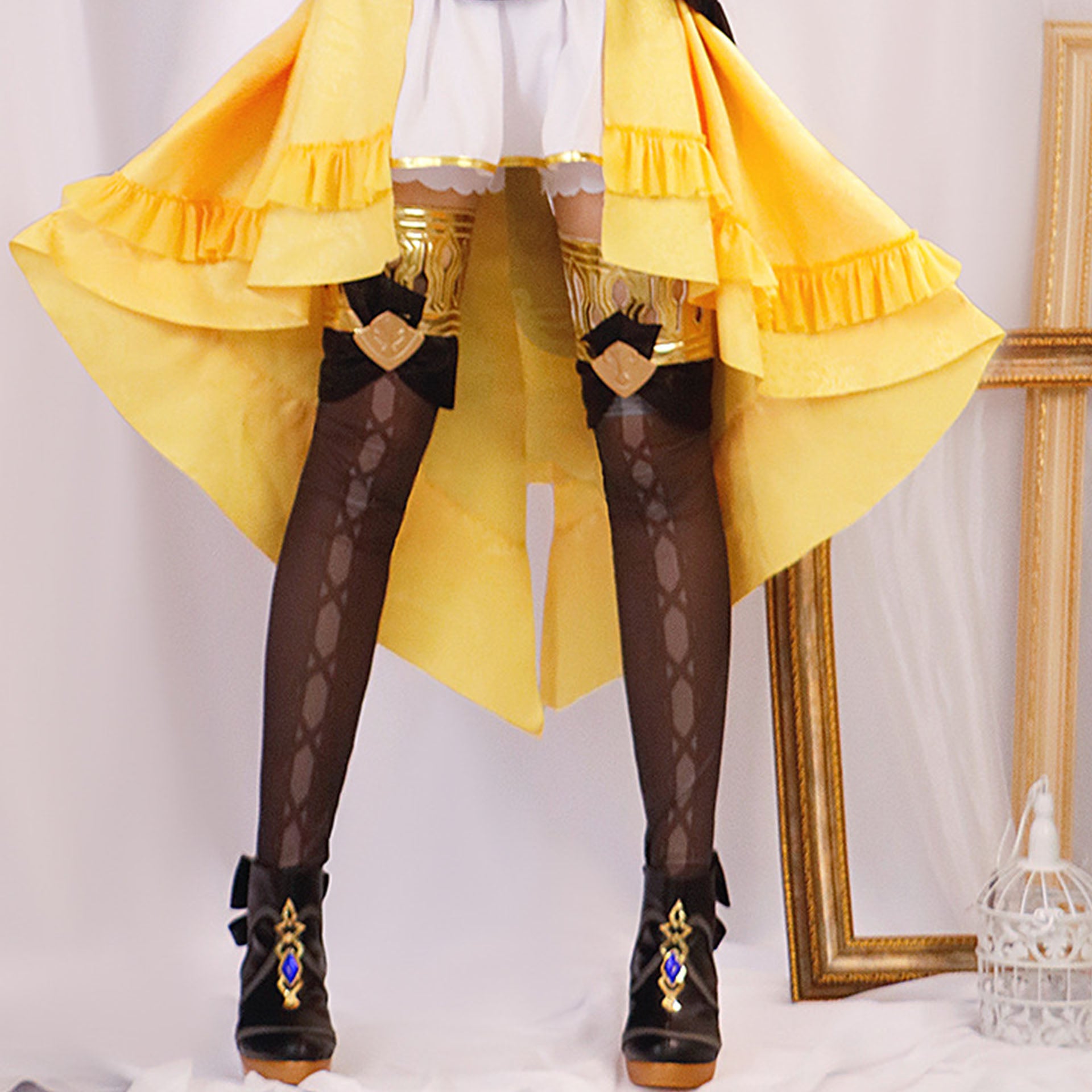 Genshin Impact Fengdan Navia Cos suit, full set of Navia cosplay clothes, matching shoes