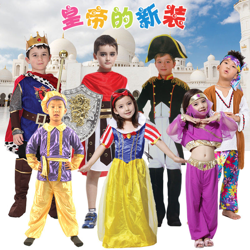 Children's party costume King costume minister costume liar costume emperor's new costume props King costume