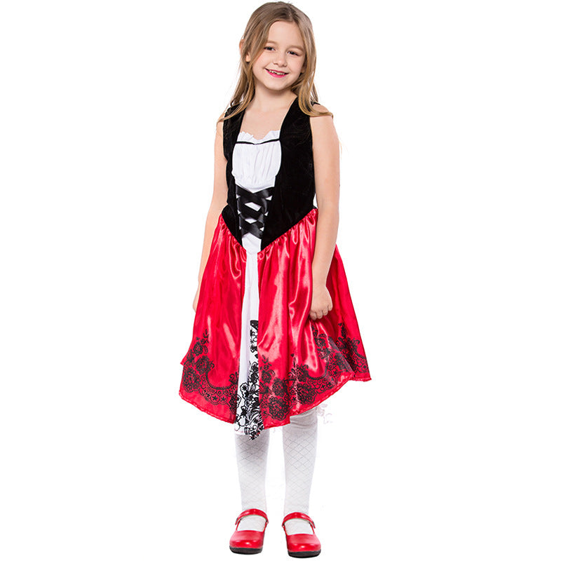 halloween costume child girl Little Red Riding Hood costume halloween Masquerade ghost festival Amazon costume