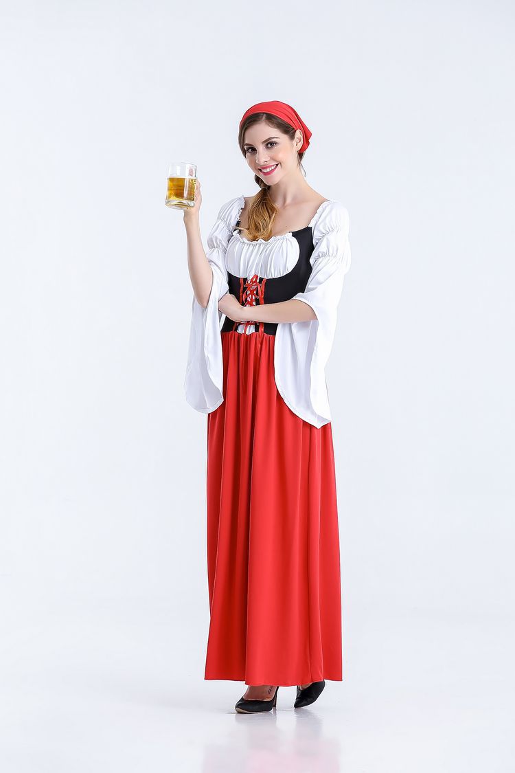 Copy of Halloween Oktoberfest Costume Dingdong Outfit Qingdao Beer Festival Costume Beer Girl Costume Stage Wear Drop Shipping