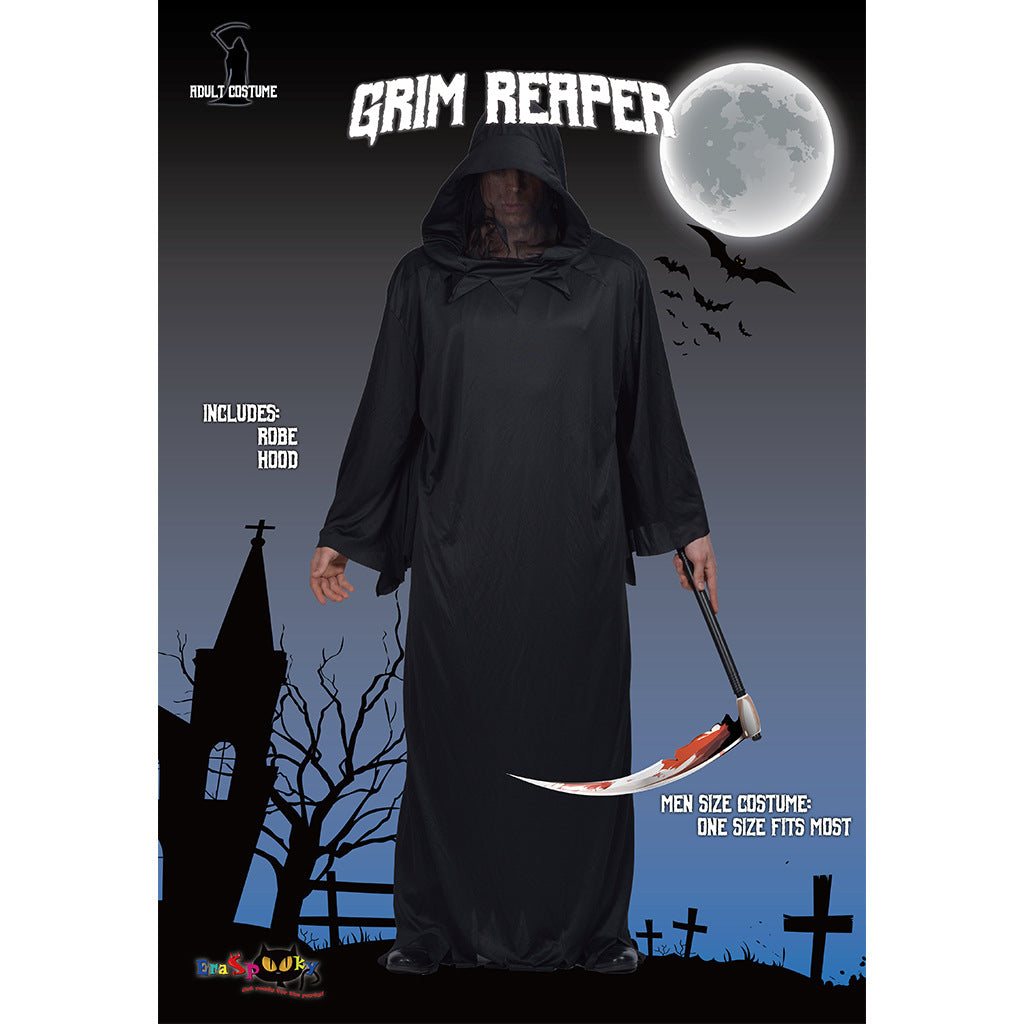 Amazon wish cross-border supply Halloween costume cold black robe warrior Cospaly props costume