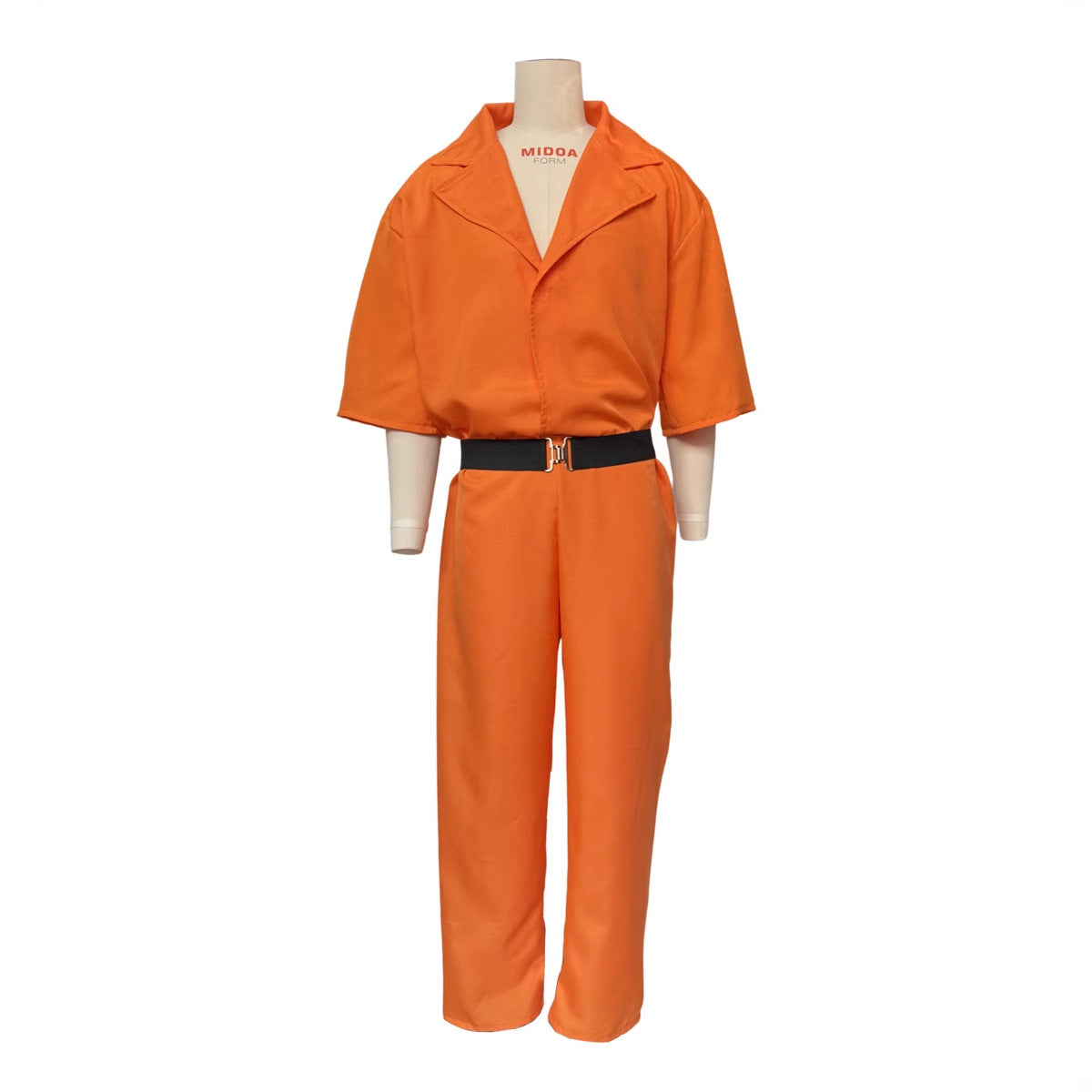 Halloween Luigi cosplay costume American prison costume cosplay orange prison costume two-piece set