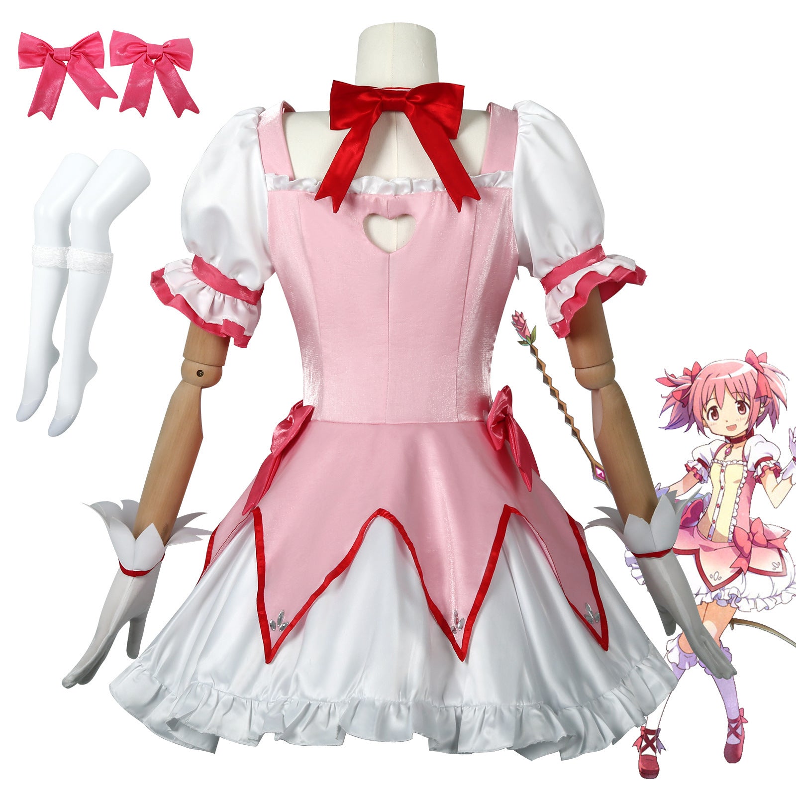 Magical Girl Little Round Deer Eyes Round Fragrance COS Costume Cosplay Costume Transformation Combat Costume Anime Cosplay
