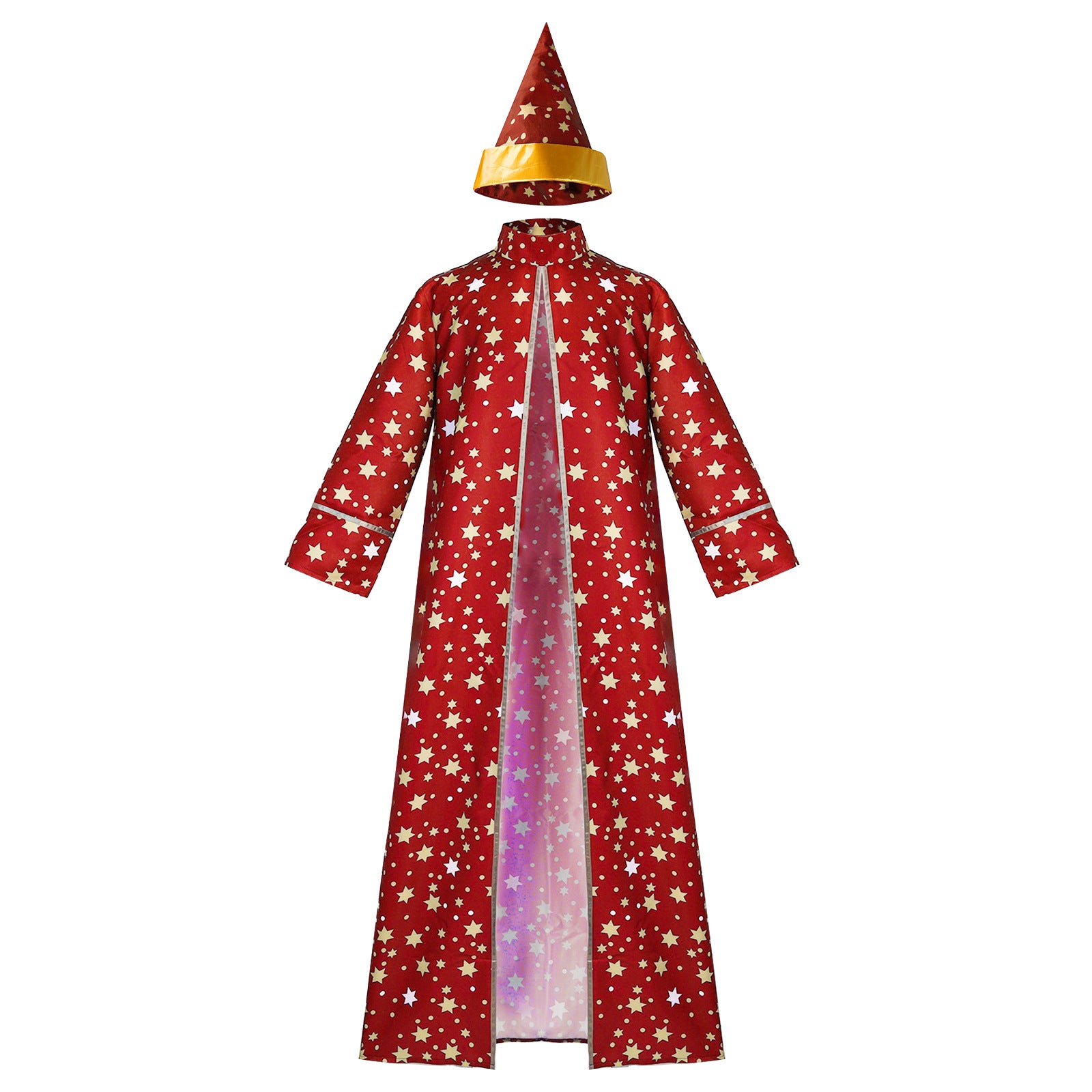 Halloween Magician Star Moon Wizard Cosplay Costume Magic Robe Star Moon Wizard COS Performance Costume