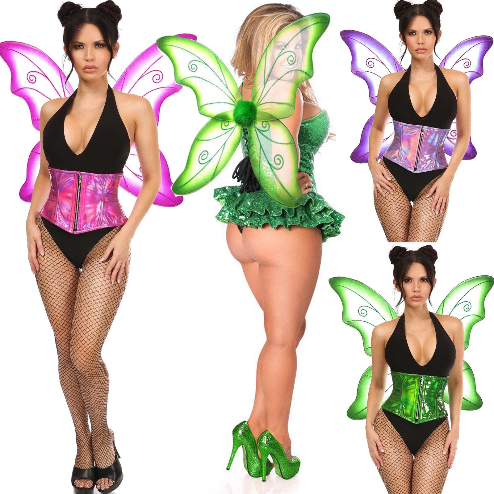 Butterfly Costume Set with Fairy Wings for Party Performance