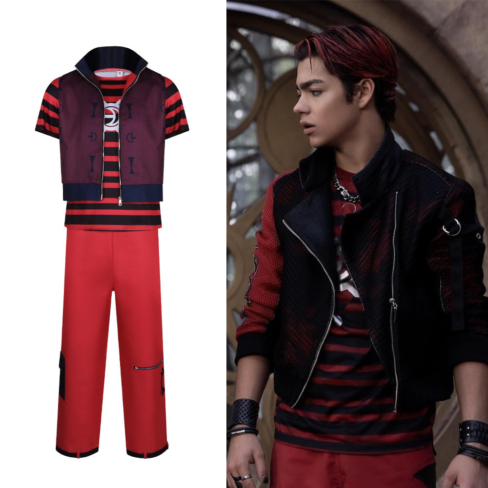 Zombie High School Cosplay Costume Victor Costume Punk Halloween Cross-border Role Play Stage Costume