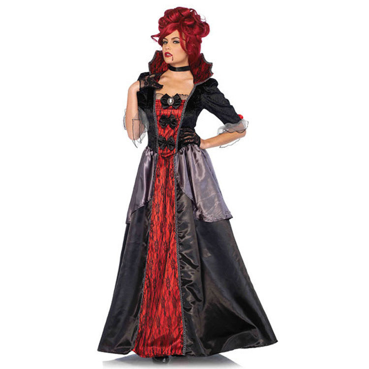 European Style Halloween Queen Vampire Cosplay Costume
