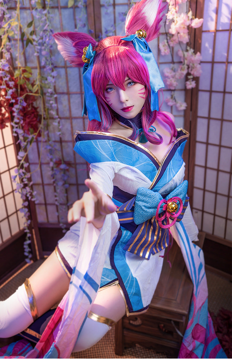 LOL League of Legends Soul Lotus cosplay costume Nine Tailed Fox Ali cosplay costume