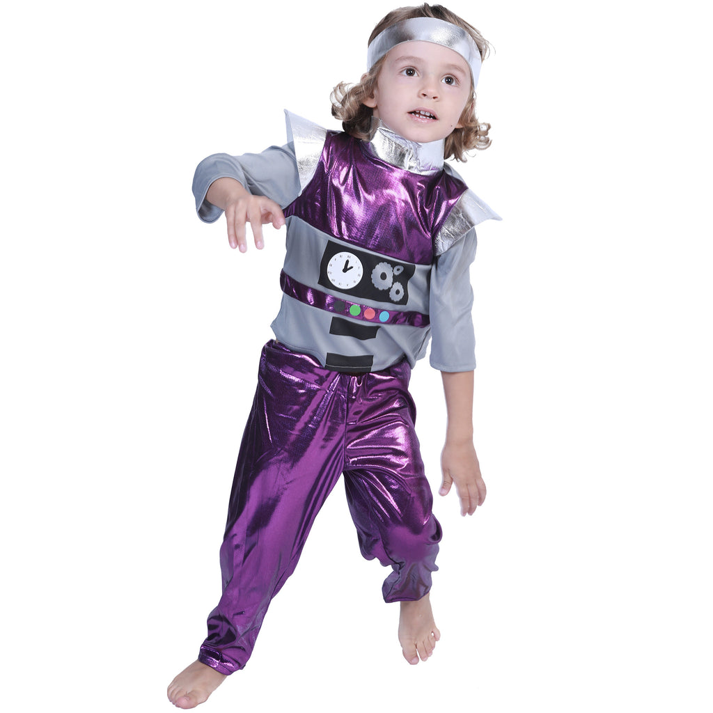 Stage Performance Costume Purple Alien Suit Halloween Family Robot Performance Costume