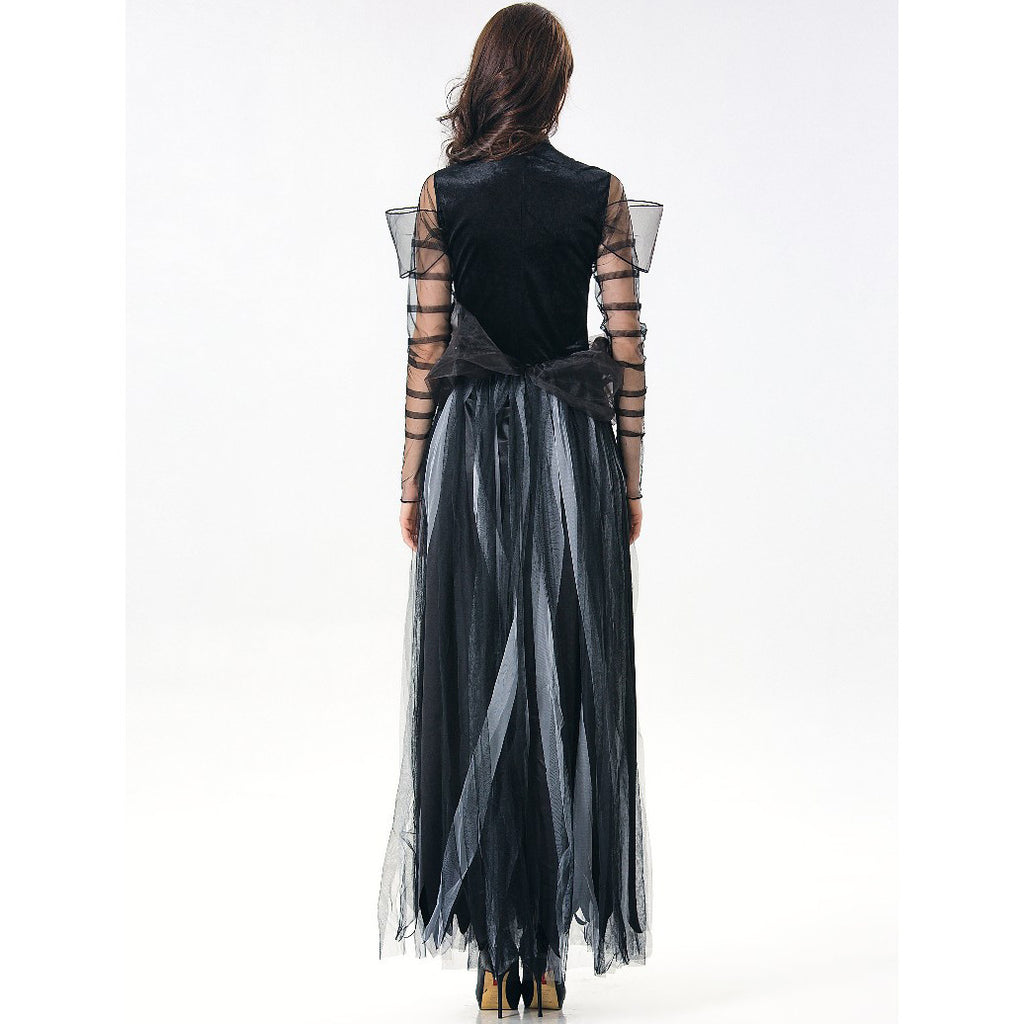 European American Lady Vampire Bride Dress