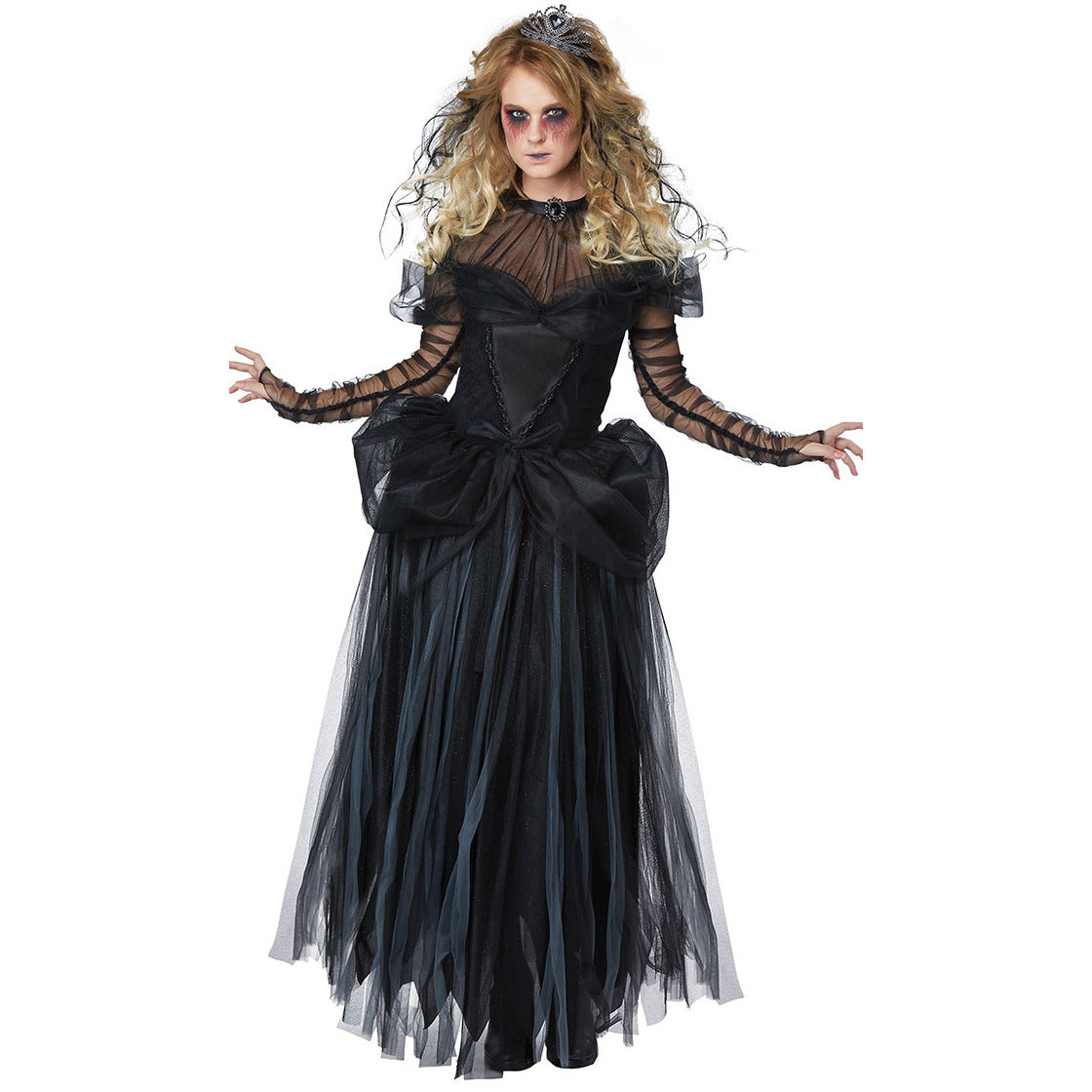 European American Lady Vampire Bride Dress