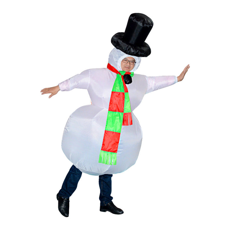 Factory hot sale Santa Claus inflatable clothing Christmas tree inflatable clothing pack Christmas Snowman inflatable clothing costumes