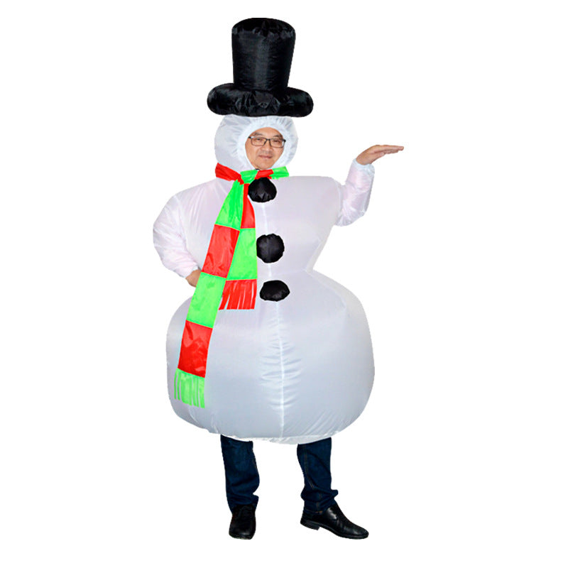 Factory hot sale Santa Claus inflatable clothing Christmas tree inflatable clothing pack Christmas Snowman inflatable clothing costumes