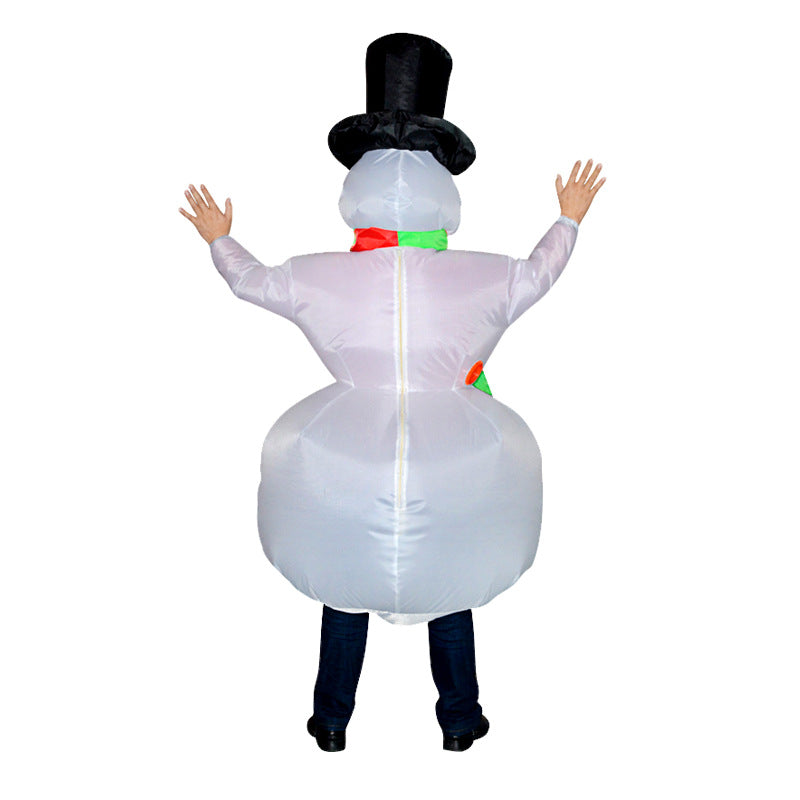 Factory hot sale Santa Claus inflatable clothing Christmas tree inflatable clothing pack Christmas Snowman inflatable clothing costumes