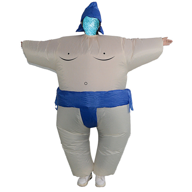 Halloween comedy show wrestling props fat funny inflatable doll costume sumo inflatable clothes