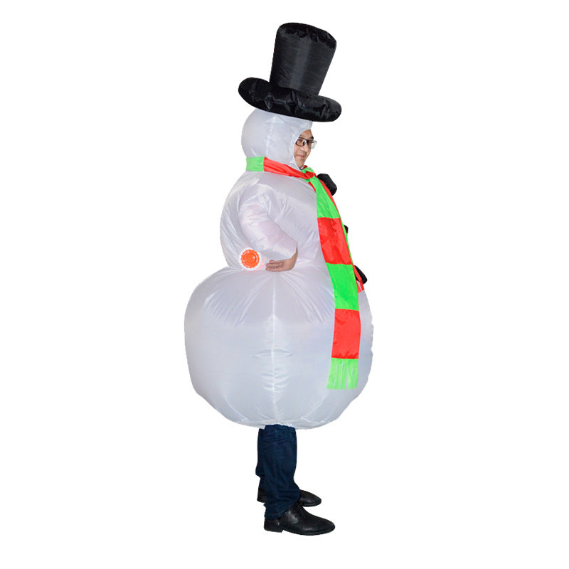 Factory hot sale Santa Claus inflatable clothing Christmas tree inflatable clothing pack Christmas Snowman inflatable clothing costumes