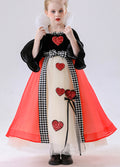Halloween Costume Children's Theater Performance Alice Queen of Hearts Vintage Royal Queen Witch Role Play Costume
