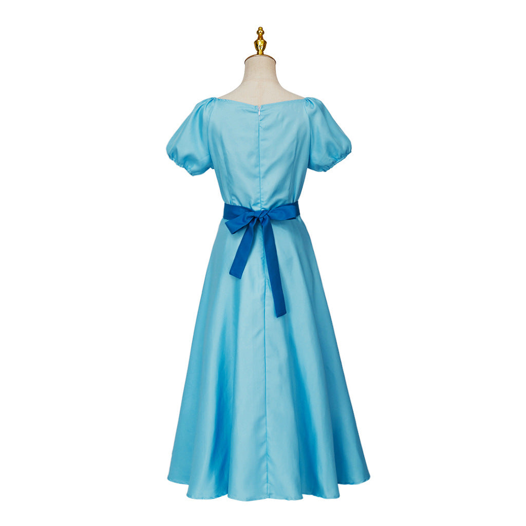 Peter Pan's cosplay costume Princess Wendy's cosplay costume long skirt stage costume