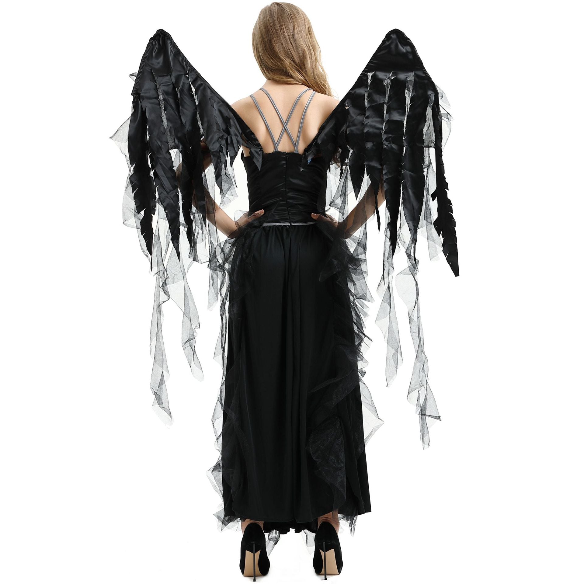 M-XL Halloween Vampire Dark Angel Costume