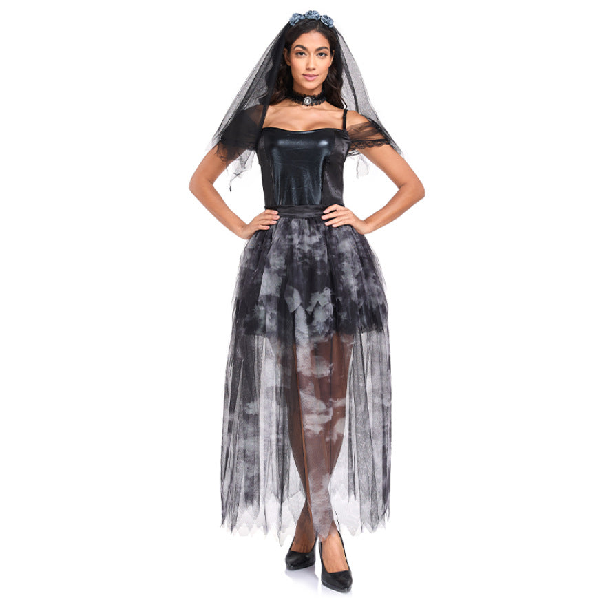 Halloween Cosplay Costume Vampire Bride Dress Vampire Costume Cosplay Outfit Halloween Performance Costume