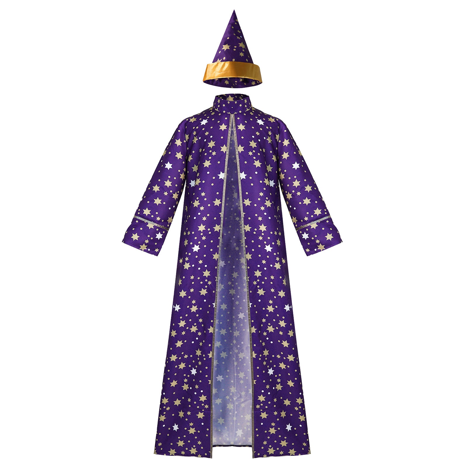Halloween Magician Star Moon Wizard Cosplay Costume Magic Robe Star Moon Wizard COS Performance Costume