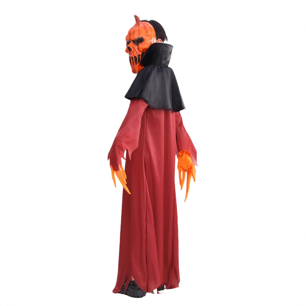 Children's Halloween costume party demon pumpkin costume dress up cosplay performance costume