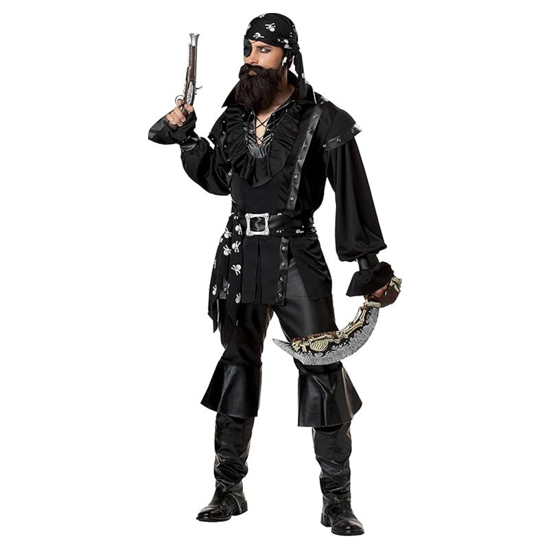 Pirate Cosplay Costume Halloween Outfit Caribbean Pirate Costume Game Uniform