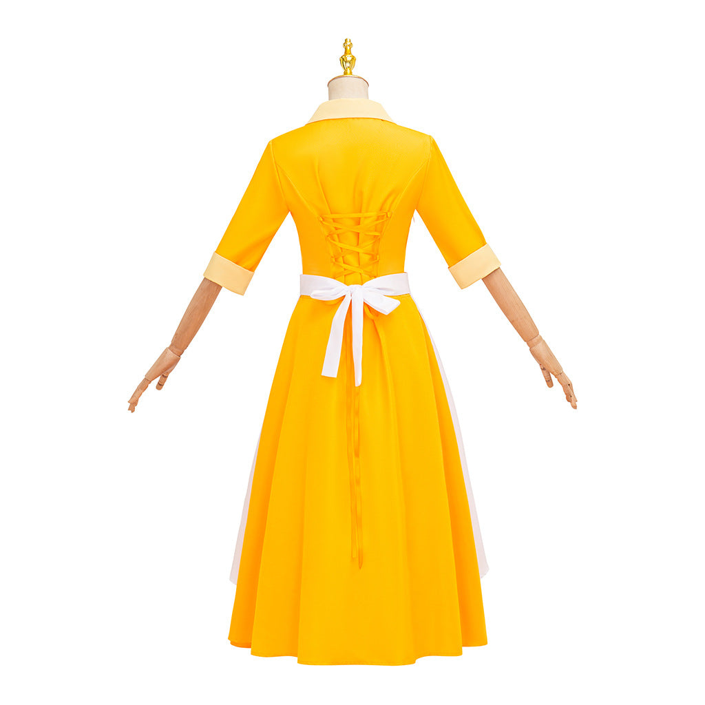 Frog Princess Yellow Servant cosplay costume Princess costume Stage performance costume cosplay costume