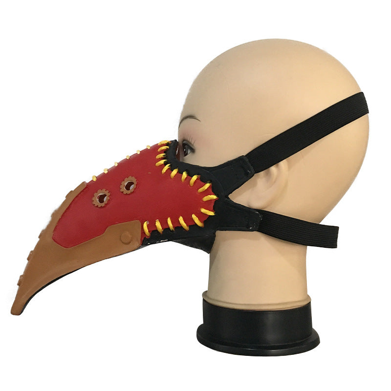 My hero academia crow master mask plague doctor beak new latex Halloween peripheral props face mask