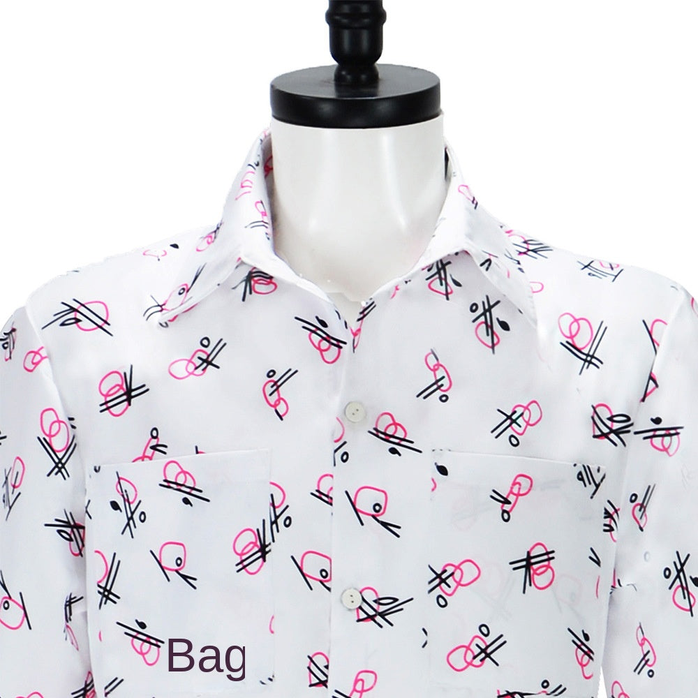 Detective Plane Head cosplay costume Ace Ventura pink dress full set cosplay costume Halloween costume