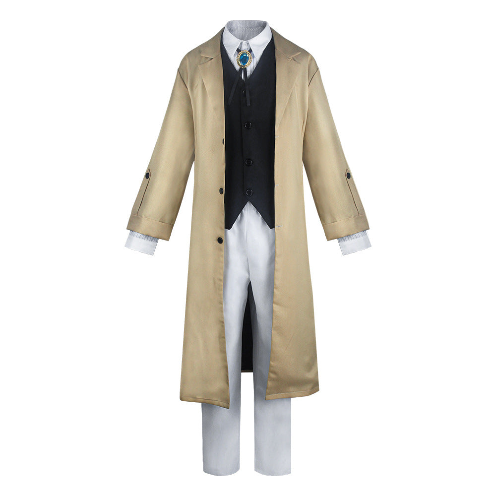 Wenhao wild dog cosplay costume beige cloak cosplay anime costume