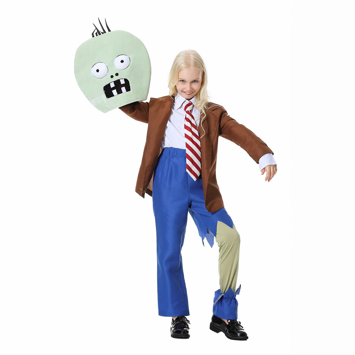 Halloween Kids Adult Family Zombie Costume Plant Zombie Cosplay Character Performance Costume