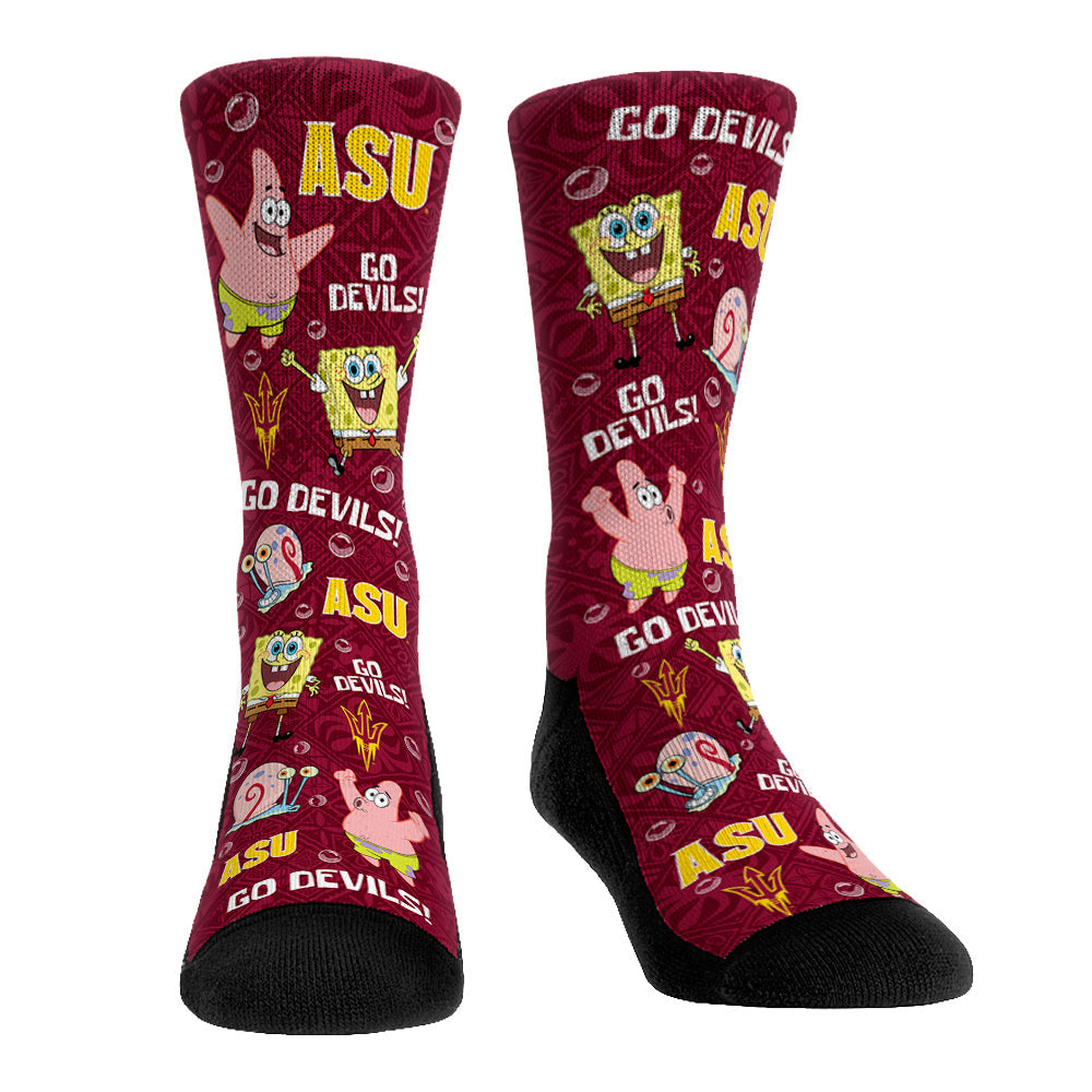 Arizona State Sun Devils  - SpongeBob SquarePants Characters All-Over