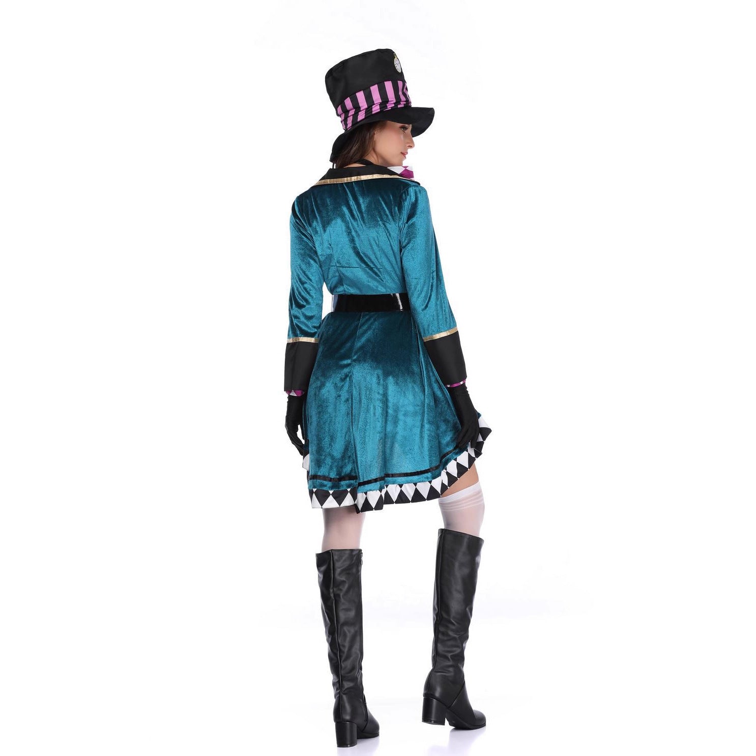 Cosplay Costume Alice in Wonderland Halloween Costume Mad Hatter Women's Adult Magic Wizard Performance Costume Role Play