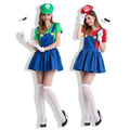 Mario Anime Game Costume Role Play Super Mario Halloween Costume Cosplay Outfit