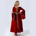 Stage performance costume, medieval Renaissance long dress costume, Halloween performance costume