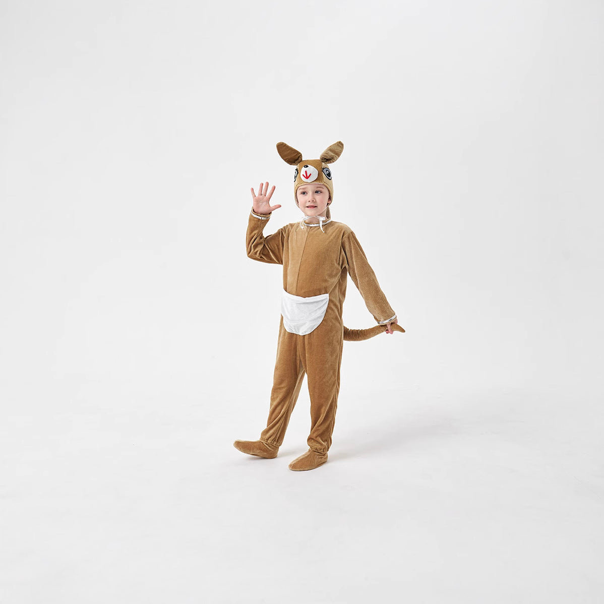 Halloween Animal Movie Costume Cute Kangaroo Performance Costume Dress-up Outfit