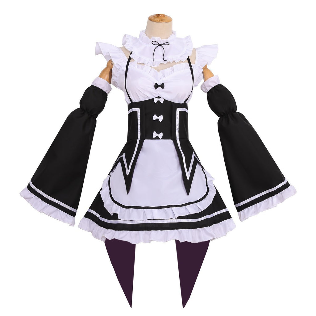Copy of S-3XL Plus Size Maid Costume From Zero to Start of Another World Life Ram Rem Ram Cosplay Anime