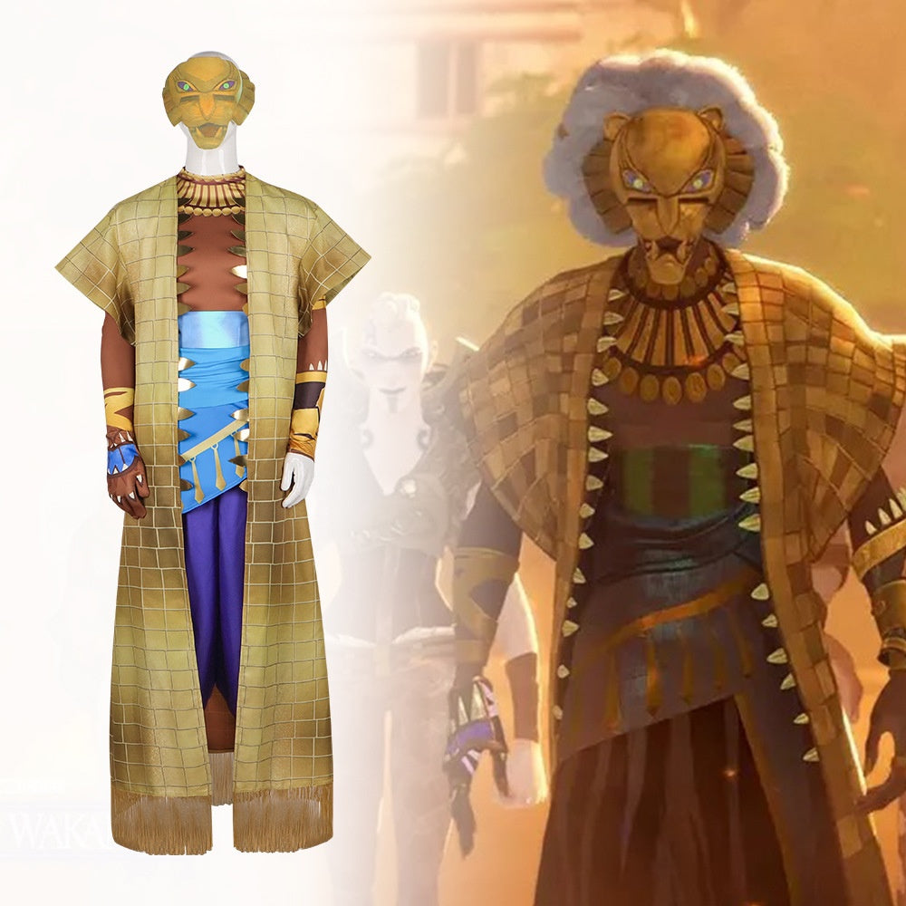 Marvel Comics Wakanda Eye Cosplay Costume Villain Lion King Style Anime Cosplay Stage Performance Costume