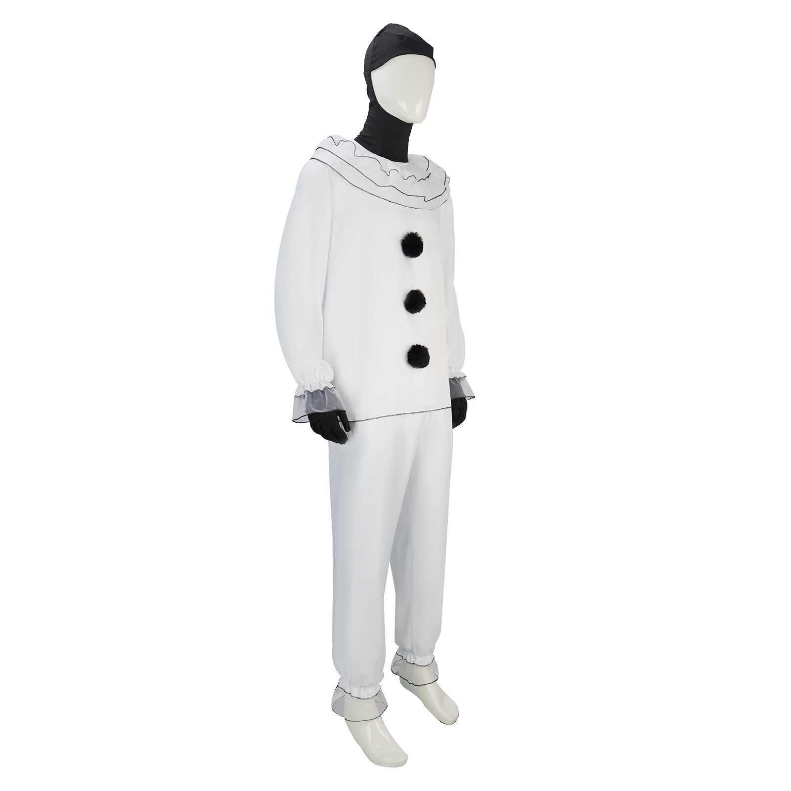 Halloween Costume Pierrot Clown Cosplay Costume Horror Movie Cosplay Halloween Costume Stage Performance Costume