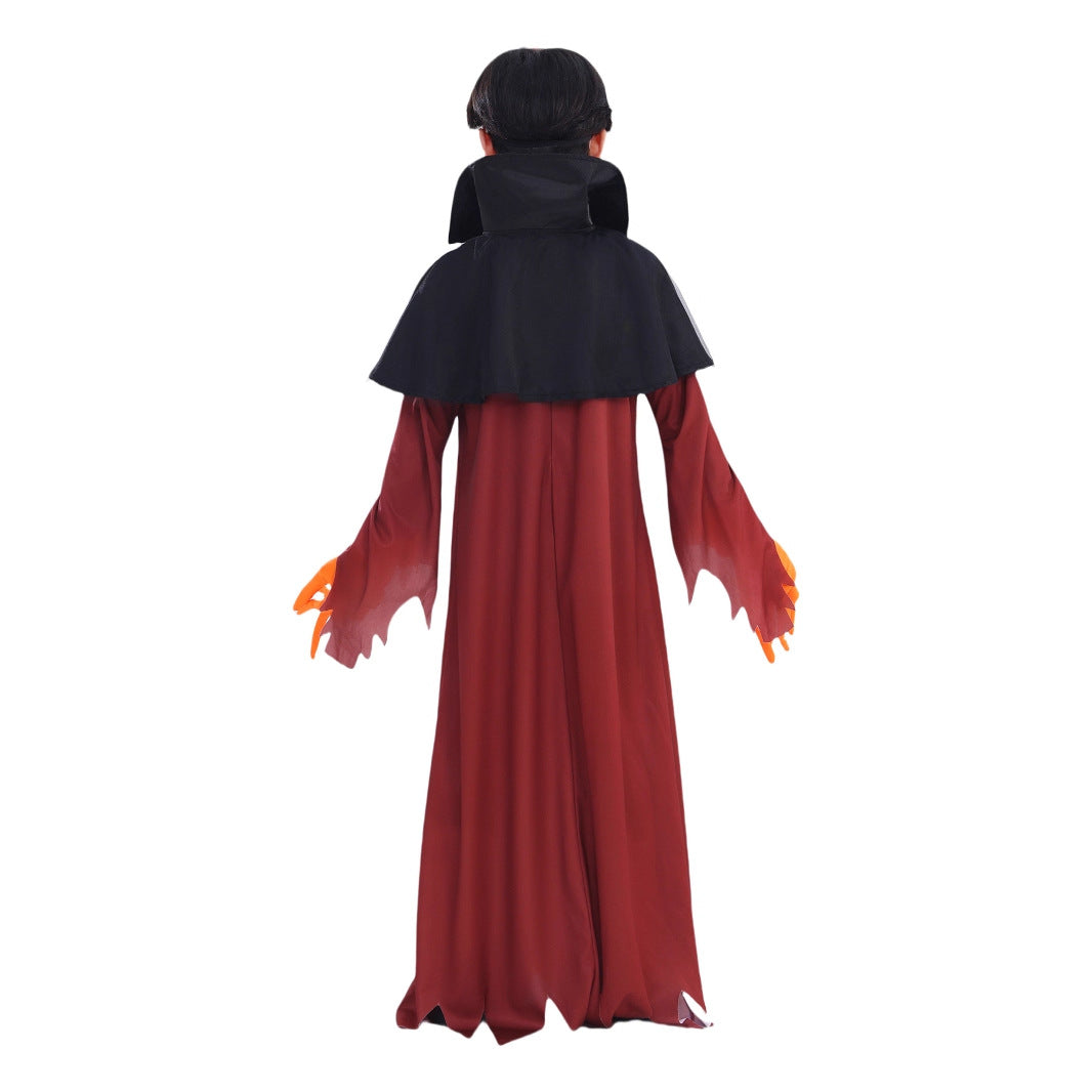 Children's Halloween costume party demon pumpkin costume dress up cosplay performance costume