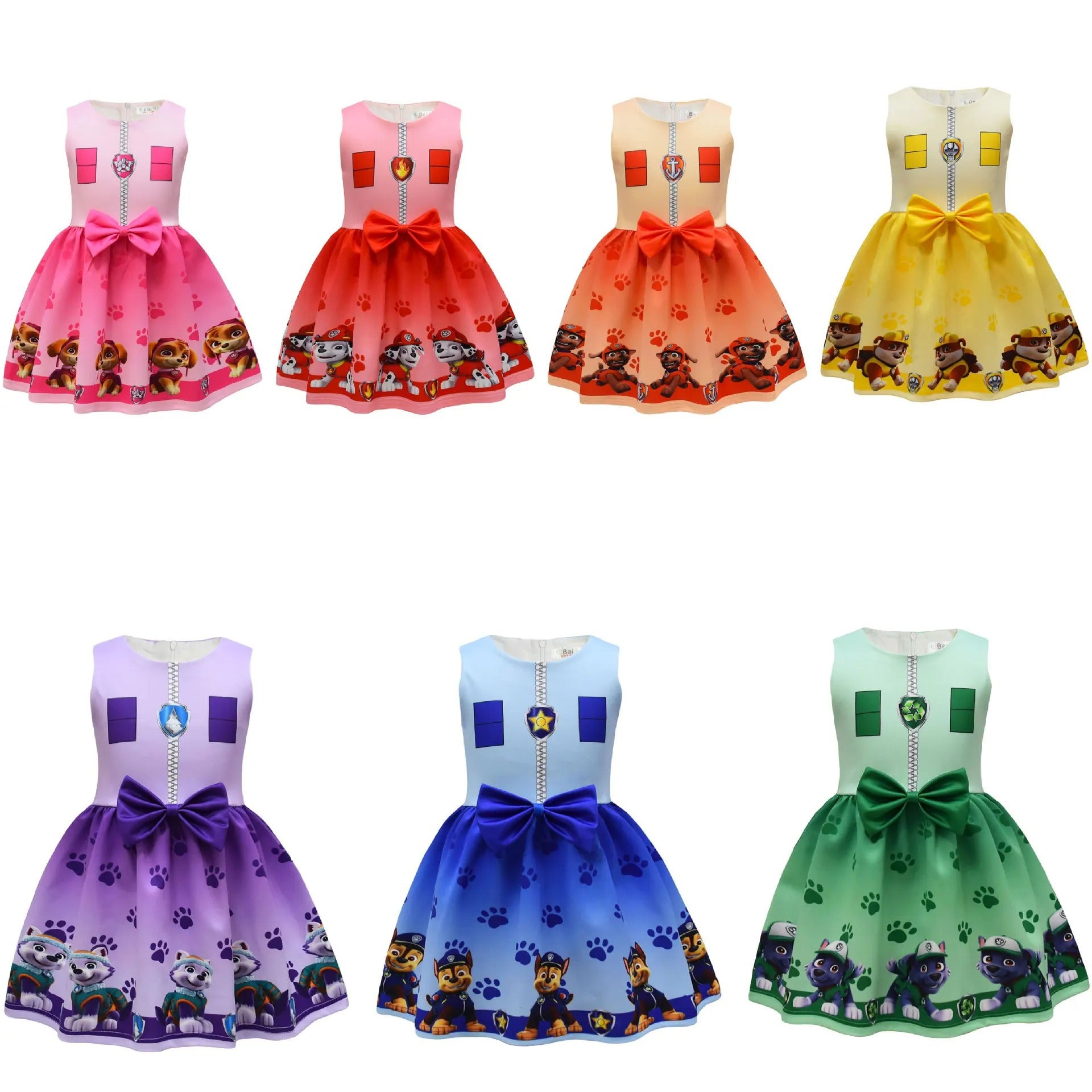 Halloween Cosplay Dress with Cape and Mask for Kids Costume Party